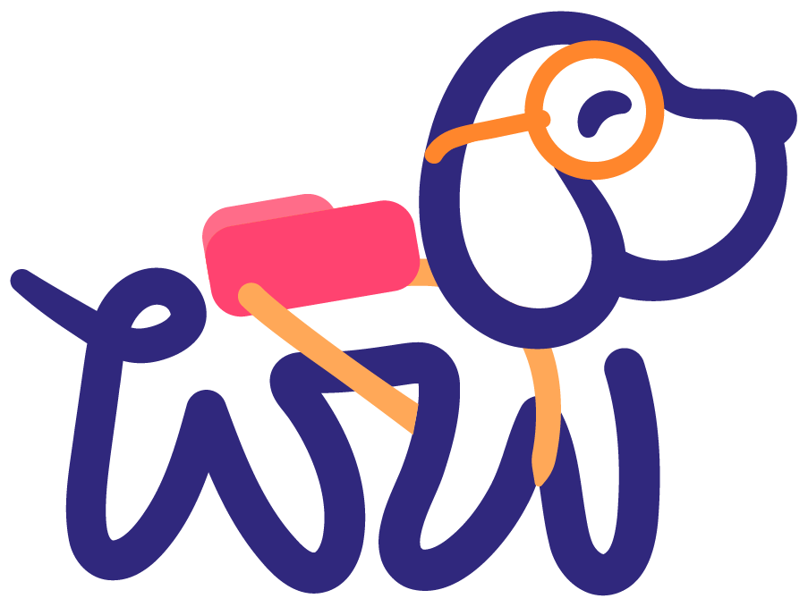 Dog with selfie stick